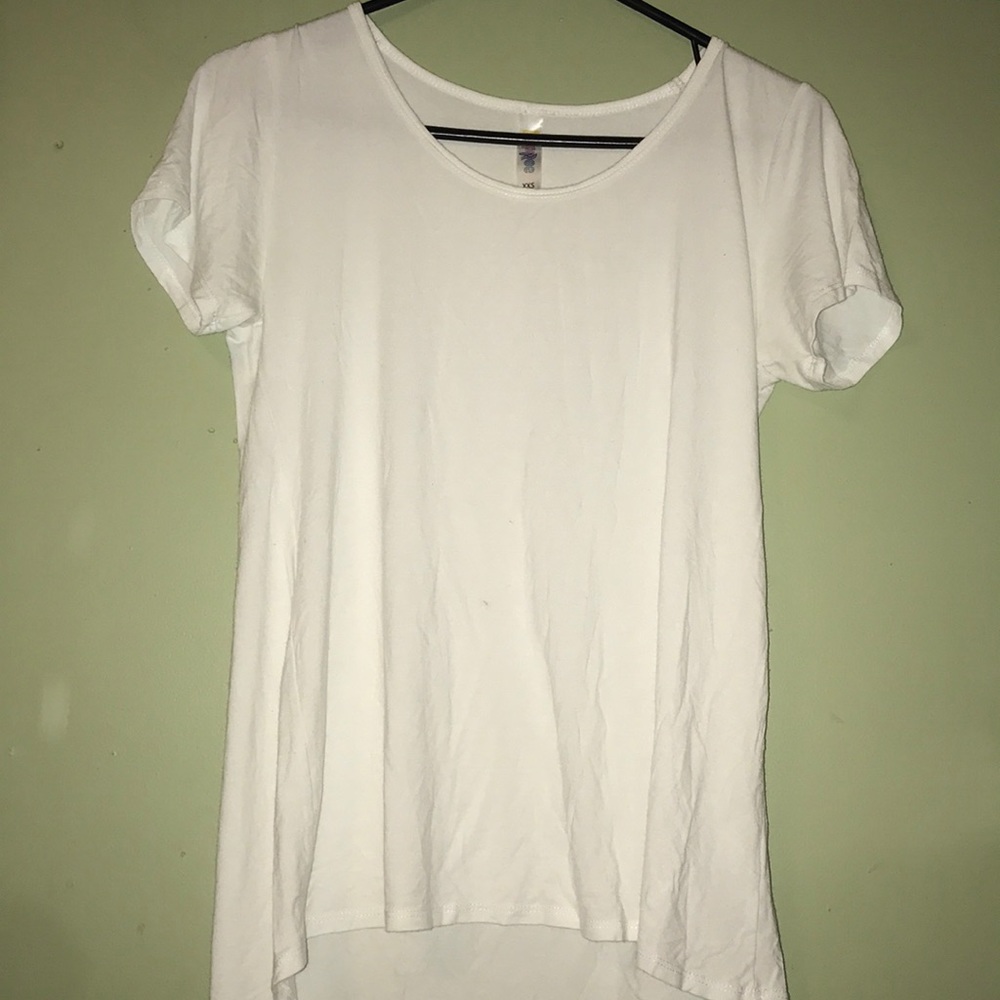 Lularoe white randy tee